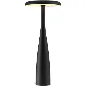 Luxus Europe - Tischlampe Touch Dahlia Schwarz - Kabellose LED-Tischlampe für den Innenbereich – USB-C wiederaufladbar