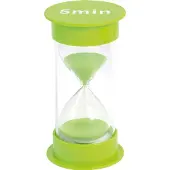 Eduplay Sanduhr 120-443, 5 Minuten, grün, Höhe 12,5 cm