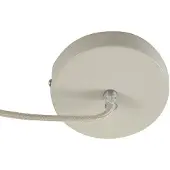LINDBY Elover Pendelleuchte Ø45 Beige - , Elover, dimmbar, Beige, für Esszimmer, Metall, Modern