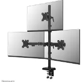 NeoMounts Monitorarm DS60-600BL2-1, für 3 Displays 10-32"/jeweils 9 kg, höhenverstell-/schwenk-/neigbar, Tischklemme, Stahl, schwarz