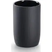 Zeller Zahnputzbecher, Keramik, schwarz