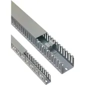 Hager Verdrahtungskanal aus PVC DNG 75x50 mm steingrau, Kabelkanal, Grau, PVC, V0, 50 mm, 2000 mm