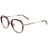 Longchamp Damen LO2168 772 Rahmen von BRILLEN Metall Gold Rund Normal