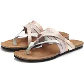 LASCANA Zehentrenner Sommerschuh, offener Schuh, Pantolette, Sandale, rosé Größe 36
