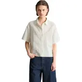 Marc o'polo Marc OPolo DENIM Kurzarmbluse "relaxed aus Leinen-Baumwolle-Mix"