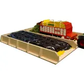 VAN MANEN Fahrsilo Holz 38x46x5 cm im Maßstab 1:32