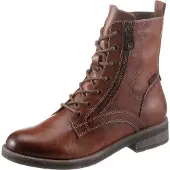 Tamaris Damen Boot Stiefelette Reißverschluss Schnürung Winterschuh 1-25107-41, Größe:37 EU, Farbe:Braun