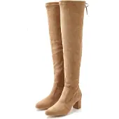 LASCANA Overkneestiefel Slouchy Boots, Langschaft Stiefel, Schlupf-Boot, sand Größe 36