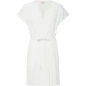 Oxmo Minikleid "Minikleid OXNInna Linen Mix Vneck"