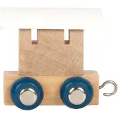 Small Foot - Holzbuchstabenzug Polar - Wagen weiß - 12 Stück