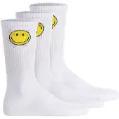 Jack & Jones JACK&JONES Herren Socken, 3er Pack - JACGREG SMILEY TENNIS SOCKS, Muster, One Size