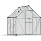 Palram Aluminium Gewächshaus Mythos 66 Silber 186x185x208 cm