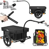 Samax Lastenanhänger / Fahrradanhänger 90 Liter / 80 Kg mit Kupplung - Mountain