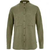 Fjällräven Women's Övik Hemp LS Shirt Halsband