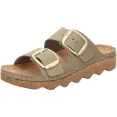 Rohde Pantolette "Foggia-D" Hausschuh, Sommerschuh, Strandschuh mit Plateausohle