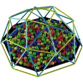Lifetime Metal Dome Garten Klettergerüst aus Metall mit Sandkasten