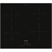 Siemens iQ100 EU611BEB5E, Schwarz, Integriert, 60 cm, Zonen-Induktionskochfeld, Keramik, 4 Zone(n)