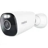Reolink Argus Series B340 kabellose akkubetriebene 5 MP Dualband WLAN Überwachungskamera mit Flutlicht, PIR Sensor und Sirene