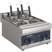 GastroHero Elektrischer Nudelkocher – 4 Siebe, 16,5 L Kapazität, Edelstahlgehäuse, leistungsstark & energieeffizient für Profiküchen