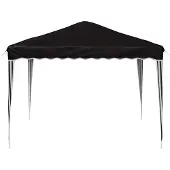 vidaXL Pop-up Partyzelt 288 x 288 x 245 cm Schwarz Oxford-Stoff