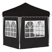 vidaXL Pop-up Partyzelt 195 x 195 x 245 cm Schwarz Oxford-Stoff