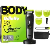 Gillette Labs i7 Body + Intimate Trimmer Herren, Schwarz/Grün