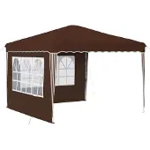 vidaXL Pop-up Partyzelt 288 x 288 x 245 cm Braun Oxford-Stoff