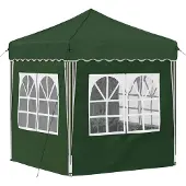 vidaXL Pop-up Partyzelt 195 x 195 x 245 cm Grün Oxford-Stoff