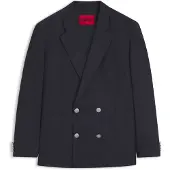 HUGO Modern-Fit Popeline-Blazer aus Woll-Mix Grösse 44