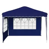 vidaXL Pop-up Partyzelt 288 x 288 x 245 cm Blau Oxford-Stoff