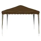 vidaXL Pop-up Partyzelt 288 x 288 x 245 cm Taupe Oxford-Stoff