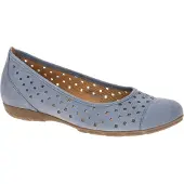 Gabor 84.169 Ballerinas - Damen Halbschuhe - Slipper blau Freizeit NEU