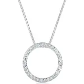 Elli Halskette Kreis Geo Trend Kristalle 925 Silber Elli Silber