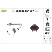 Valeo 851806 Elektrischer Fensterheber Vorne Links für KIA RIO Kombi (DC) RIO Stufenheck (DC)
