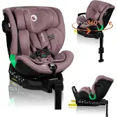 Lionelo Harmony i-Size Kindersitz, Pink Mauve Bamboo