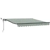 Syfax Markisenstoff Grün und Weiß 300 x 250 cm Polyester