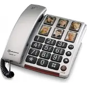 Amplicomms BIGTel 40 plus, Großtastentelefon Silber