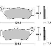 SBS Scooterbelag 176MS (Satz pro Scheibe) Maxi Sinter