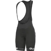 ALÉ Kurze Fahrradhose mit Trägern - TRAGUARDO LADY - Schwarz/Weiß XL