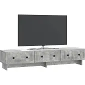 vidaXL TV-Schränk Betongrau 147 x 34,5 x 30 cm Holzwerkstoff