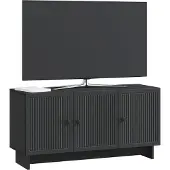 vidaXL TV-Schränk Schwarz 99 x 34,5 x 50 cm Holzwerkstoff