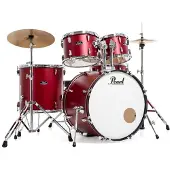 Pearl Roadshow 5-teiliges USA-Fusion-Kit mit Sabian-Becken Matte Red