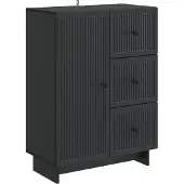 vidaXL Sideboard Schwarz 66 x 34,5 x 90 cm Holzwerkstoff