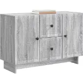 vidaXL Sideboard Graues Sonoma 89 x 34,5 x 60 cm Holzwerkstoff