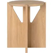 Kristina Dam Studio - Hocker, Ø 36 cm H 42 cm, Eiche
