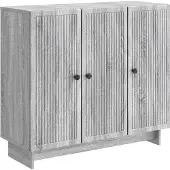 vidaXL Sideboard Graues Sonoma 89 x 34,5 x 80 cm Holzwerkstoff
