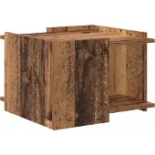 vidaXL Couchtisch Altholz 50,5 x 50 x 33 cm Holzwerkstoff