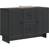 vidaXL Sideboard Schwarz 89 x 34,5 x 60 cm Holzwerkstoff