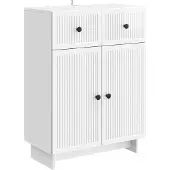 vidaXL Sideboard Hochglanz Weiß 66 x 34,5 x 90 cm Holzwerkstoff