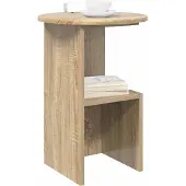 vidaXL Beistelltisch Sonoma-Eiche Ø 39,5 x 55 cm Holzwerkstoff